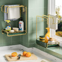 Sponge Holder Wall Mounted Kitchen Organizer Dish Drainer