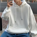 Hoodie Men's Loose Student Velvet Coat Large Size