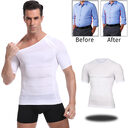 140D Men's Vest Shapewear Men Body Toning T-Shirt