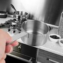 Kitchen Baking Measuring Spoons Silver Gray Ladle Pots