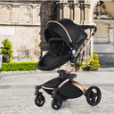 High Landscape Baby Stroller 360-degree Rotation 3-in-1 Basket