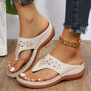 Clip Toe Wedge Sandals Women Summer Flip Flops