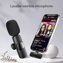 Wireless Lavalier Microphone Portable Audio Video Recording Mini