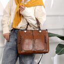Retro Large-capacity Handbags Simple Crossbody Shoulder Bags