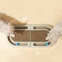Corrugated Paper Folding Cat Grab Board With Ball