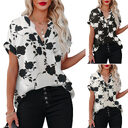 Summer Women's Clothing New Floral Print Short Sleeve