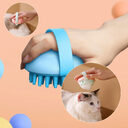 Pet Silicone Bath Massage Scrub Brush For Cats