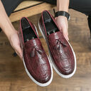 Men's Business Casual Sneakers Plus Size Leather Shoes