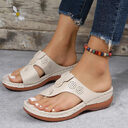 Thong Sandals Women Hollow Out Wedges Shoes Summer