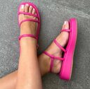 Strappy Sandals Square Toe Buckle Shoes Women Platform
