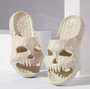 Personalized Skull Design Halloween Slippers Bathroom Indoor Outdoor