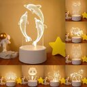 3D Lights Colorful Touch Remote Control LED Visual
