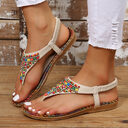 Bohemia Style Clip Toe Sandals Women Rome Beach