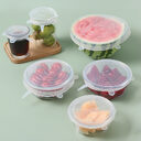6Pcs Food Silicone Cover Fresh-keeping Dish Stretchy Lid