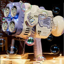 Bubble Gun Rocket Soap Machine Electric Space Launcher
