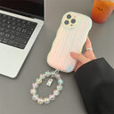 Laser Wave Silicone Phone Case Gradient Stripes Bracelet