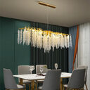 Villa Living Room Crystal Chandelier Light Luxury Restaurant