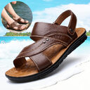 Men Sandals Summer Beach Shoes Adjustable Back Strap