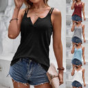 V-neck Camisole Tops For Women Casual Spaghetti Strap