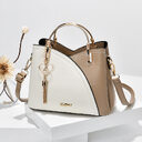 Color Block Handbag Love Tassel Decor Crossbody Bags