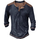 Retro Casual Long Sleeved Men Shirt