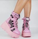 Platform Gothic Mid-calf Boots For Women
