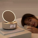 Mirror Wireless Charger Alarm Clock Bluetooth Speaker LED