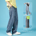 Straight Loose Jeans Men Casual Trousers Hip Hop