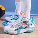 New Basketball Shoe Graffiti Rubber Breathable High Top