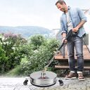 High Pressure Stainless Steel 3-wheel Extended Pole Floor