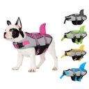 Swim Pet Dog Life Jacket Vest Clothes Collar