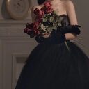 Black Evening Dress Can Wear Birthday Host Light
