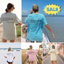 New Fashion Womens Letter T-Shirt Round Neck Short