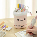 Cute Girl Heart Smiley Face Multifunctional Pen Holder