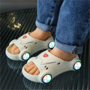 Kids Glowing Slippers Cartoon Car Sandals Children Anti