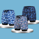 Loose Swimming Trunks Summer Printed Double Layer Beach