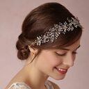 Pure Handmade Gold And Silver Crystal Bridal Hair
