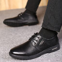 Mens Fashion Casual Leather Soft Sole Insole High