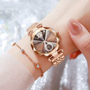 Women's Fashionable Multi-pronged Gradient Glass With Diamond Face