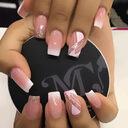 Mid-Length Press On False Nails Gradient Easy Wear