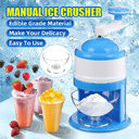 Portable Manual Ice Crushers Hand Crank Shaver Shave