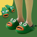 Cute Frog Slippers EVA Soft Home Shoes Bathroom
