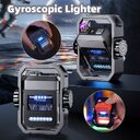 New Pulse Lighter Double Arc Outdoor Windproof Type-C