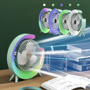 New Bright Night Light Charging Fan Desktop Silent
