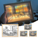 Illuminated Picture LED Decorative Light Painting Bedside Style
