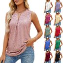 Women's Sleeveless T-shirt Summer Hole V-Neck Slim Fit