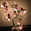 Christmas Decoration Snowman LED String Lights Garland Xmas