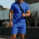 Men's Casual Waffle Cozy Short Sleeve Loose Shirt