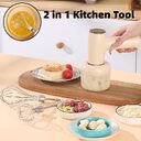 2 In 1 Electric Garlic Chopper USB Rechargeable