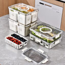 Kitchen Gadget Compartments Divided Serving Tray With Lid